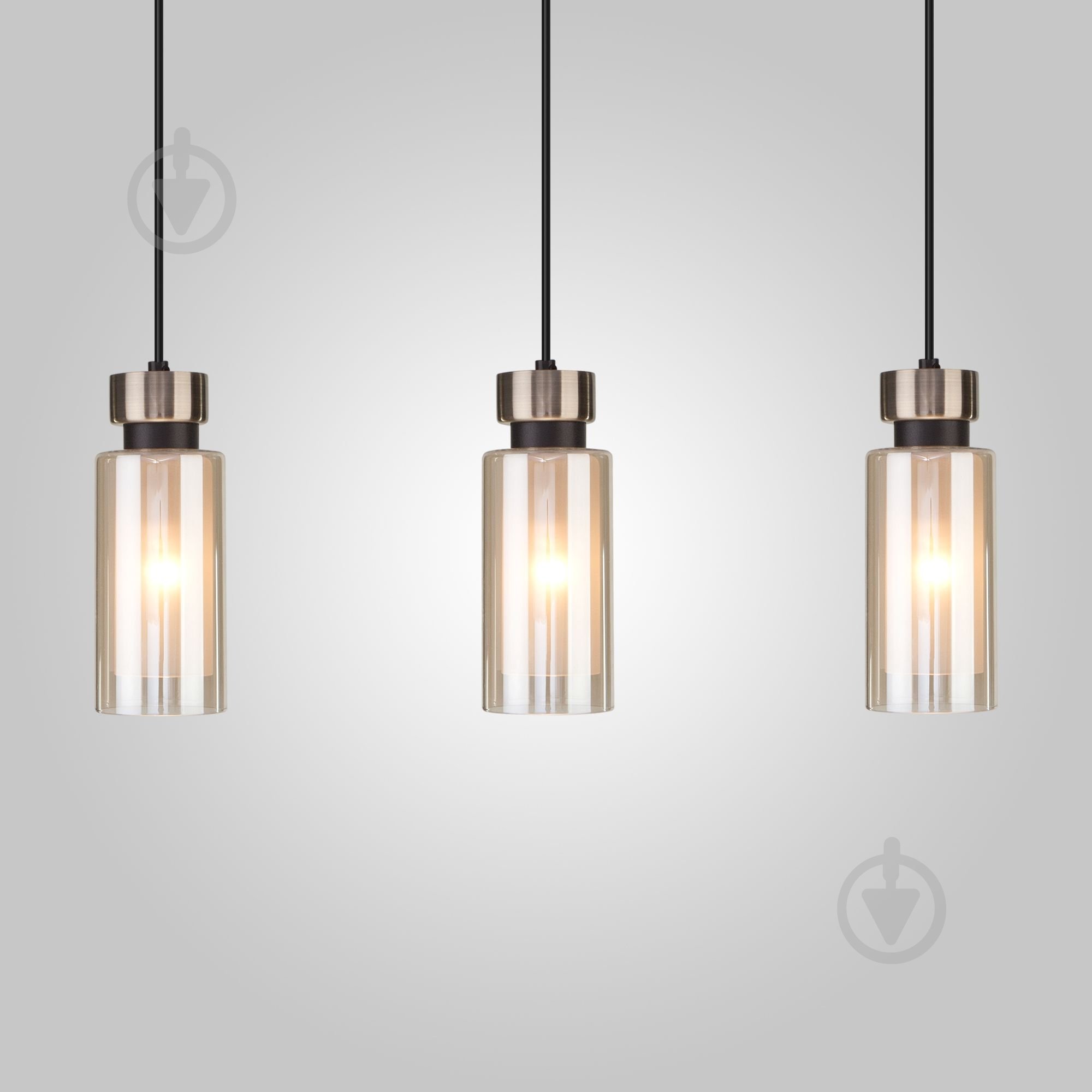 ВІТРИНА! Підвіс Strotskis Amado 50115/3 3x15 Вт E14 бронза/чорний 50115/3 (чорний) - фото 3