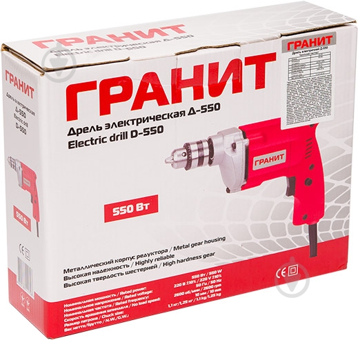 Дрель безударная Гранит Д-550 844114 - фото 6 Дрель безударная Гранит Д-550 844114 - фото 6