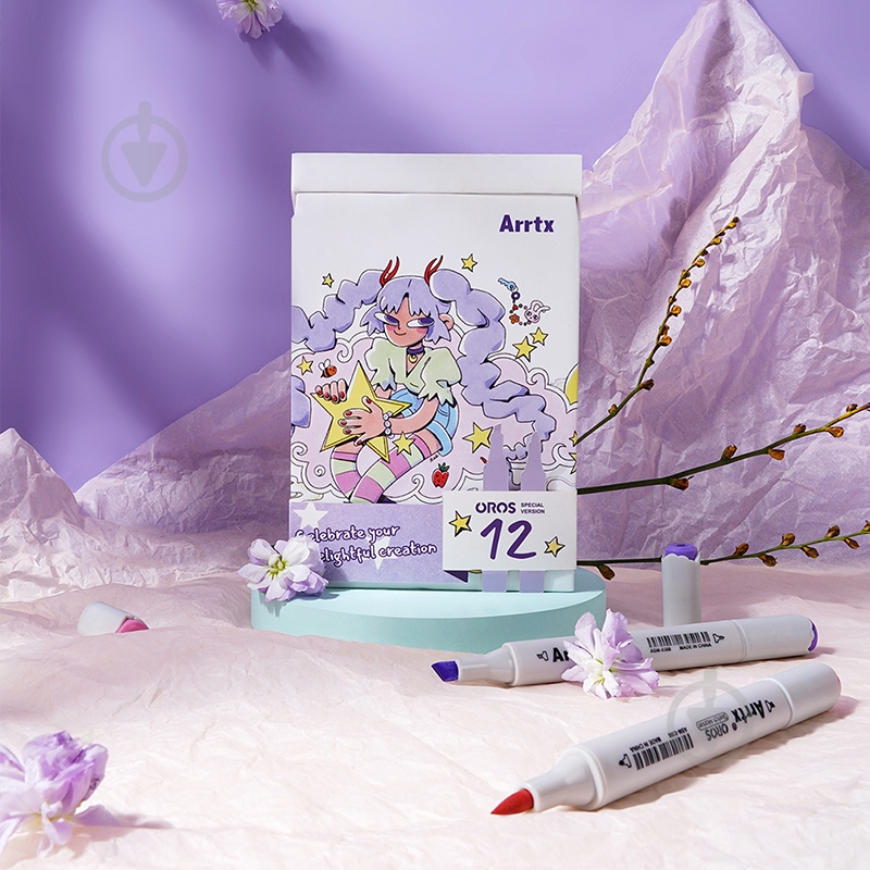 Набор маркеров Arrtx Oros ASM-03-ACS1-02 12 цветов LC302789 - фото 10