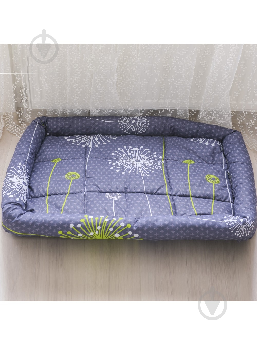 Лежак FX home Одуван синий 104х82х10 см - фото 2 Лежак FX home Одуван синий 104х82х10 см - фото 2