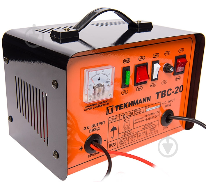 Зарядное устройство трансформаторное Tekhmann TBC-20 12 А 160 А/год (844136) - фото 1