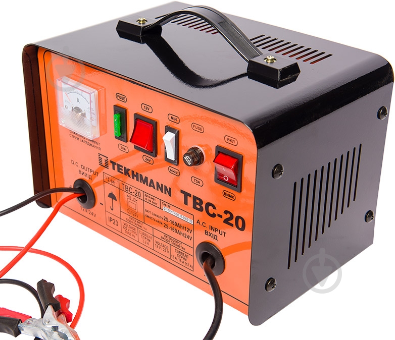 Зарядное устройство трансформаторное Tekhmann TBC-20 12 А 160 А/год (844136) - фото 2