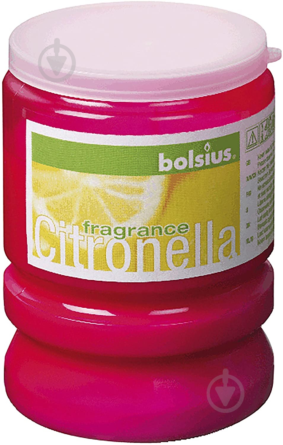 Свічка ароматична Bolsius для вечірки Partylight Citronella фуксія - фото 1