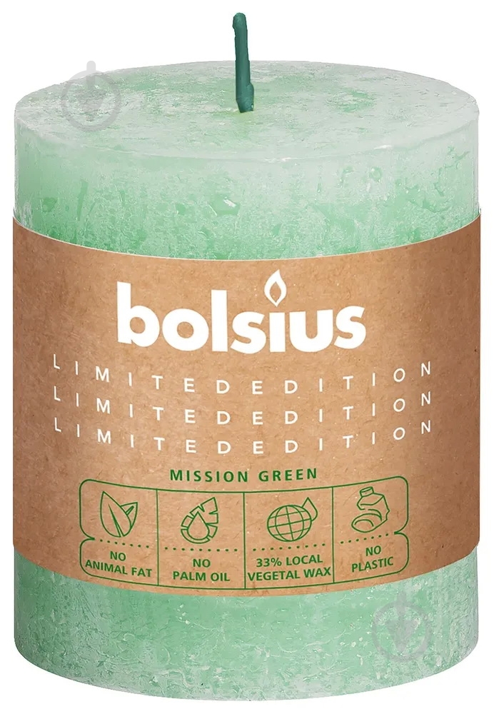 Свеча Divine Earth Рустик 80/68мм Вода Bolsius - фото 1