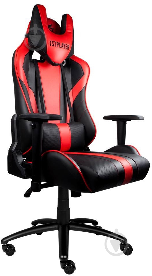 Крісло 1stPlayer FK1 Black-Red червоний/чорний - фото 2