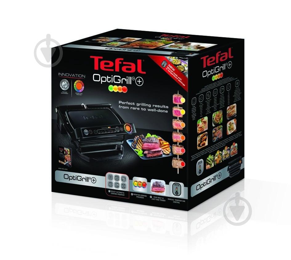 Гриль-барбекю Tefal OptiGrill+ GC712834 - фото 9
