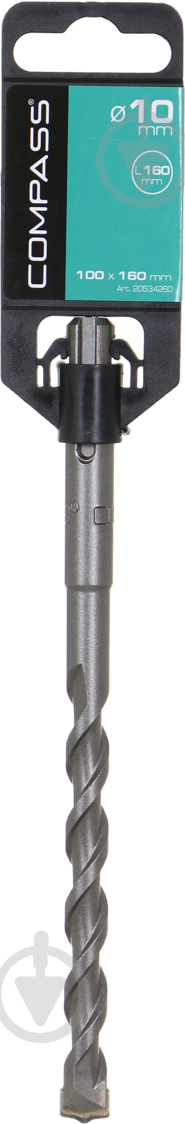 Бур Compass SDS-plus 10x160 мм - фото 3 Бур Compass SDS-plus 10x160 мм - фото 3