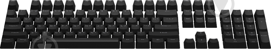 Набір кейкапів Hator PBT Ukr/Eng/Ru чорний (HTS-135) - фото 2 Набір кейкапів Hator PBT Ukr/Eng/Ru чорний (HTS-135) - фото 2