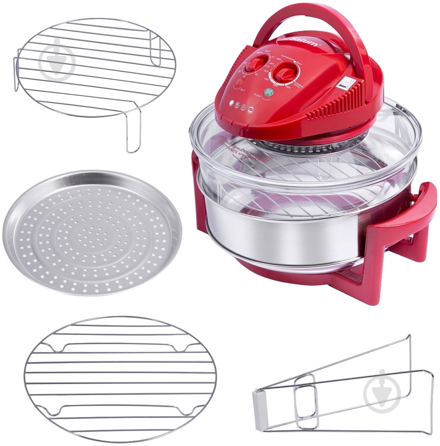 Аэрогриль Saturn ST-CO9151 red - фото 4 Аэрогриль Saturn ST-CO9151 red - фото 4