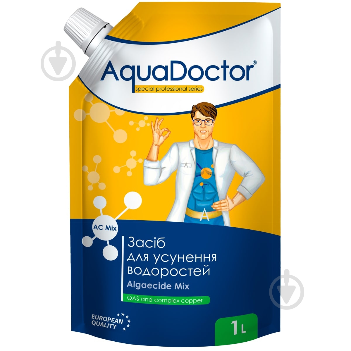 Засіб проти водоростей Альгіцид AC MIX 1 л AquaDoctor - фото 1