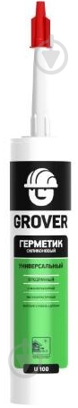 Герметик силіконовий Grover U100 прозорий 300 мл - фото 1