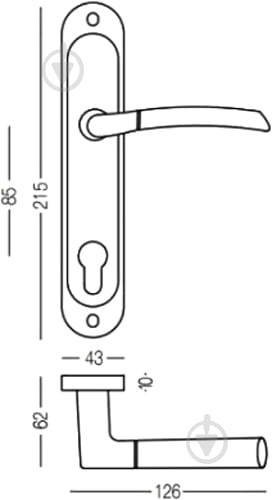 Ручка на планке Linde a-1210-85 85 мм старая бронза - фото 6 Ручка на планке Linde a-1210-85 85 мм старая бронза - фото 6