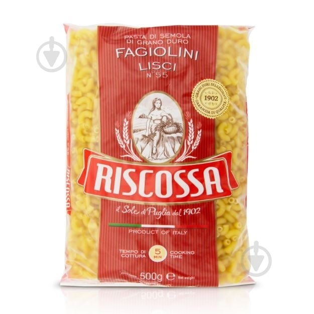 Макарони Riscossa Fagiolini Lisci 0,5 кг - фото 1