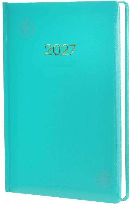 Дневник датированный Spectrum Optima A5 2027 E21848 бирюзовый - фото 1