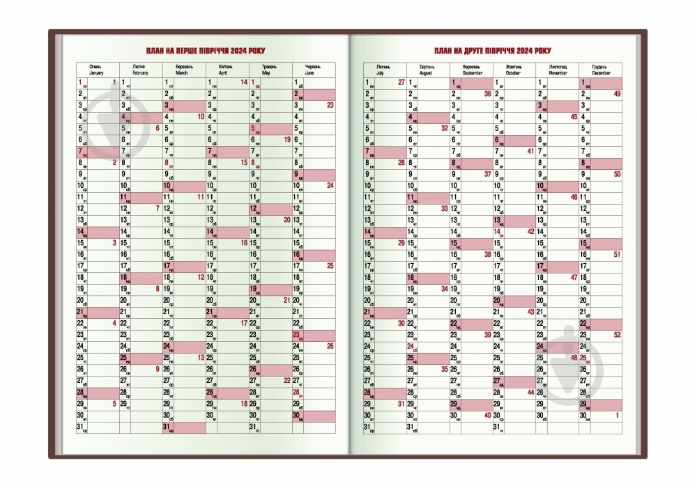 Дневник датированный Spectrum красный Optima A5 2022 E21849 - фото 3