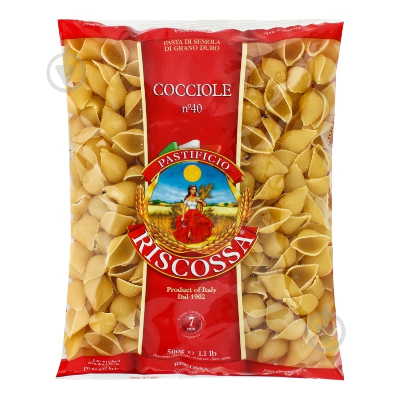Макароны Riscossa Coccicle 0,5 кг - фото 1 Макароны Riscossa Coccicle 0,5 кг - фото 1