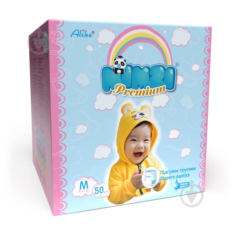 Підгузки-трусики Mimzi Premium Підгузки-трусики MIMZI M, 6-11 кг, 50 шт M 6-11 кг 50 шт. - фото 1
