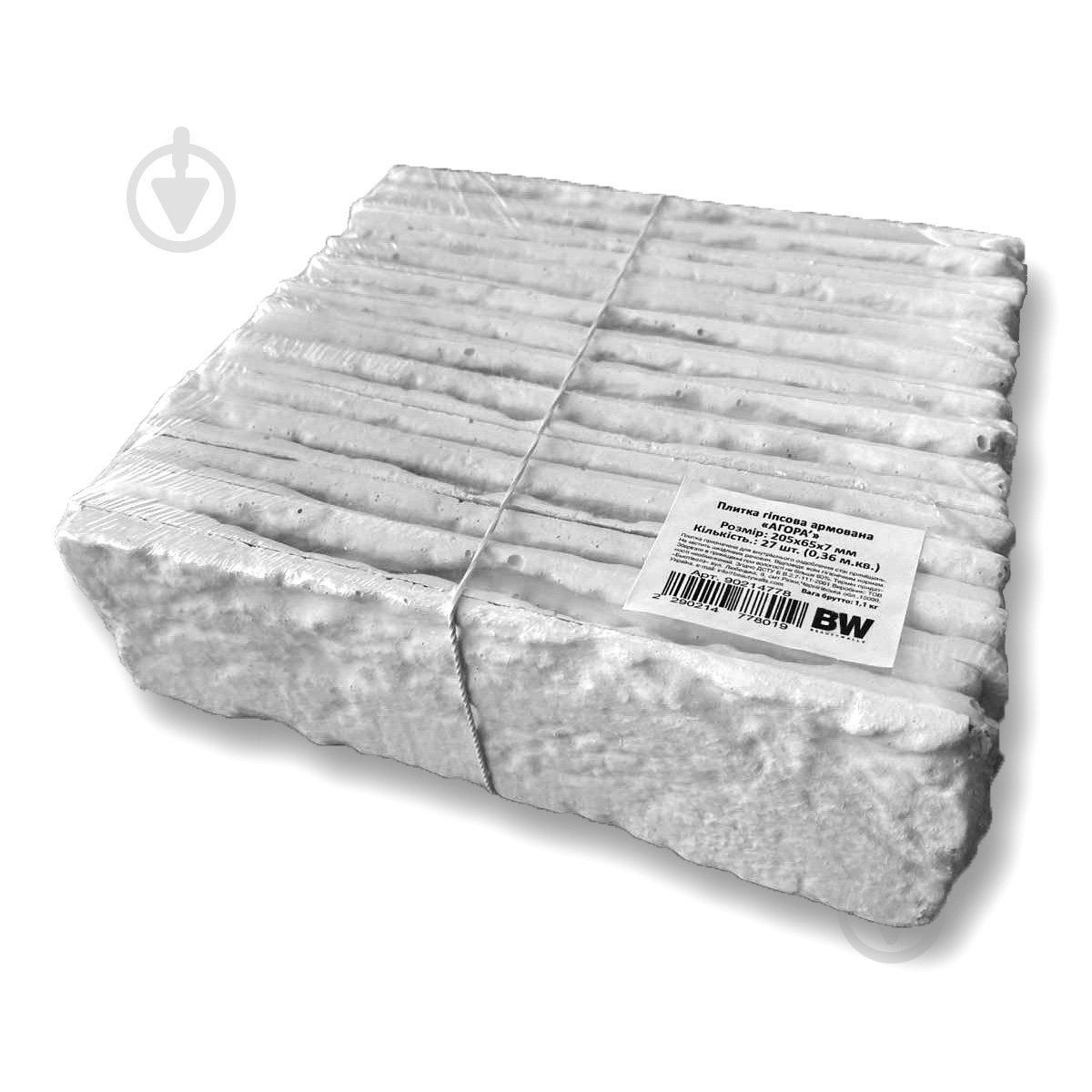 Плитка гипсовая прямая BeautyWalls АГОРА армованная 0,35 кв.м - фото 2