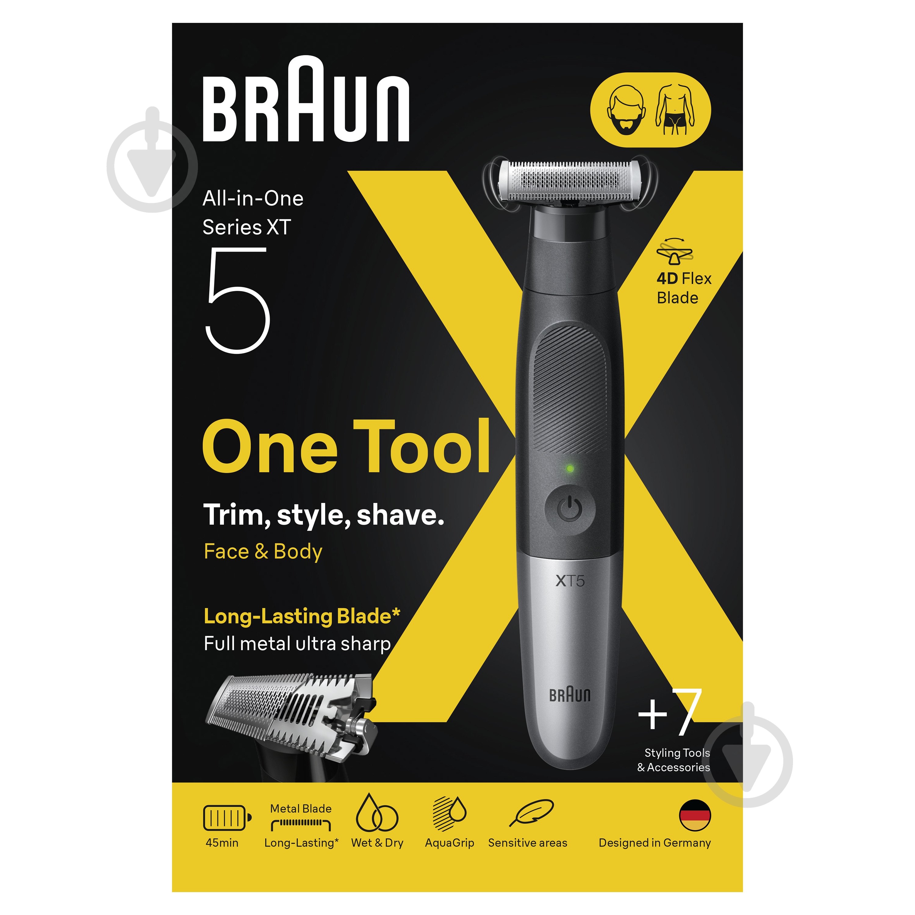Триммер для бороды Braun All-in-One Series XT5 XT5100 - фото 8