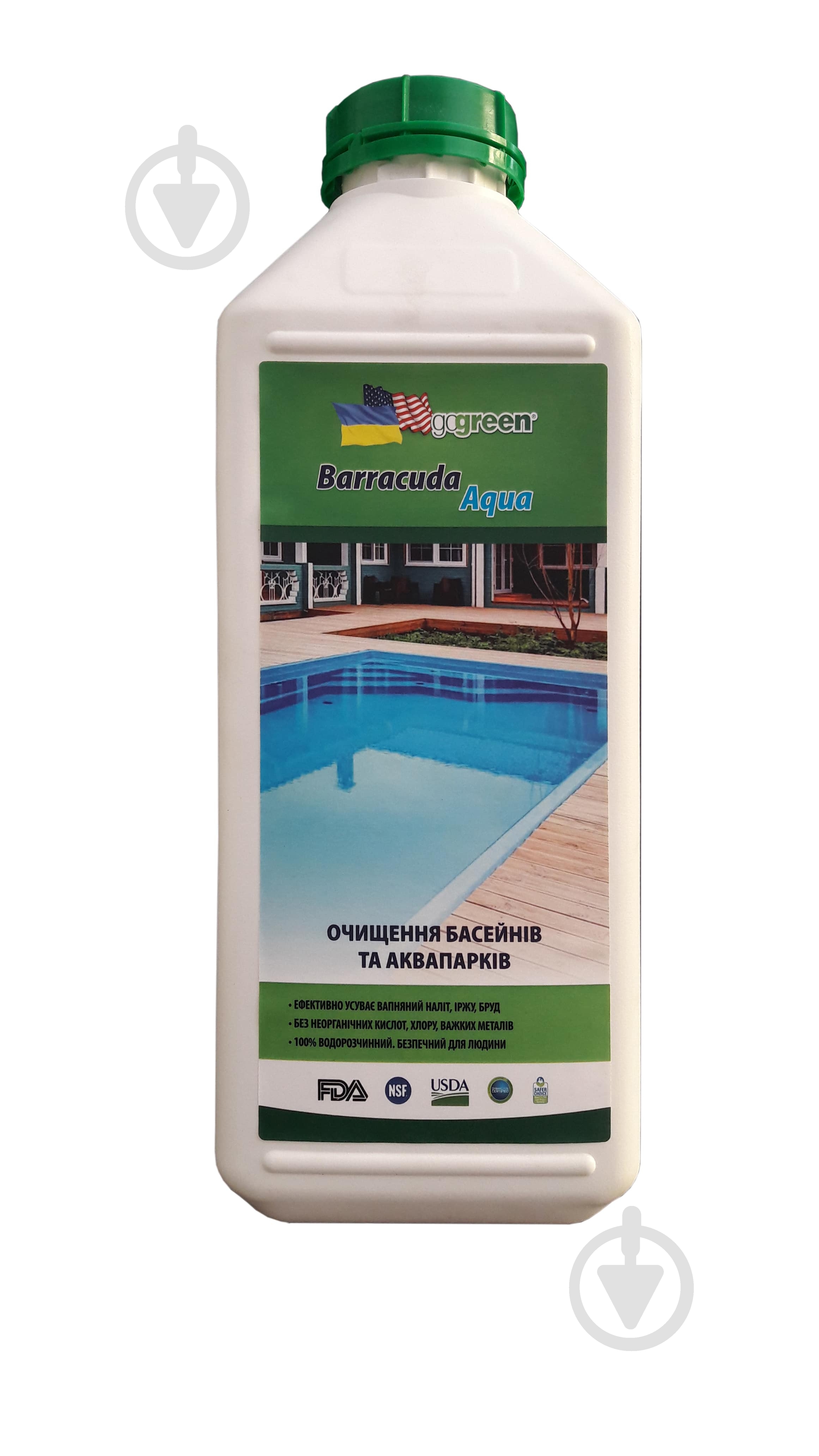 Средство Мальва для чистки бассейнов и аквапарка Barracuda AUQA 2 л - фото 2