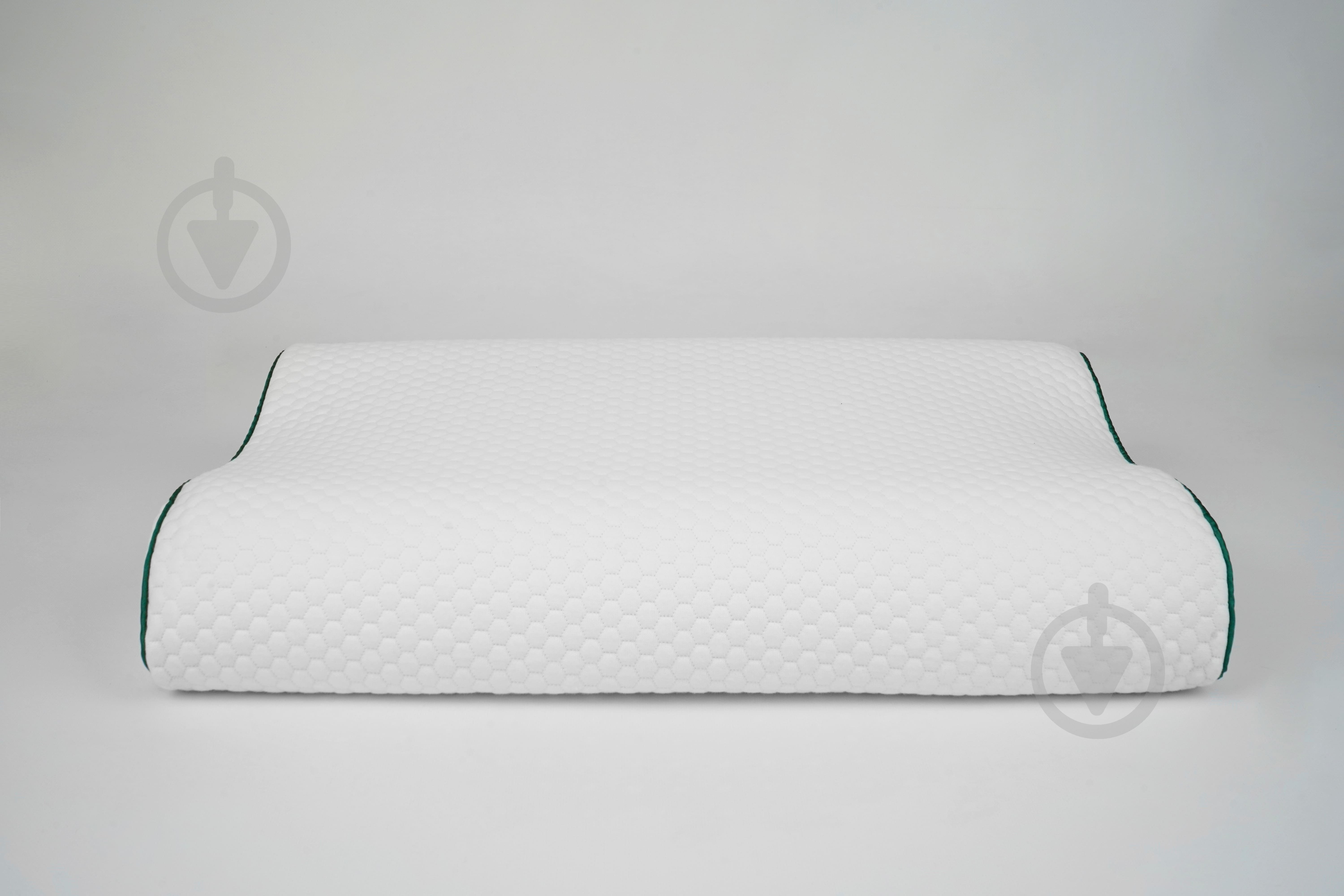 Подушка ортопедична Noble Star M Highfoam 49x32x10,5 см білий із зеленим - фото 3