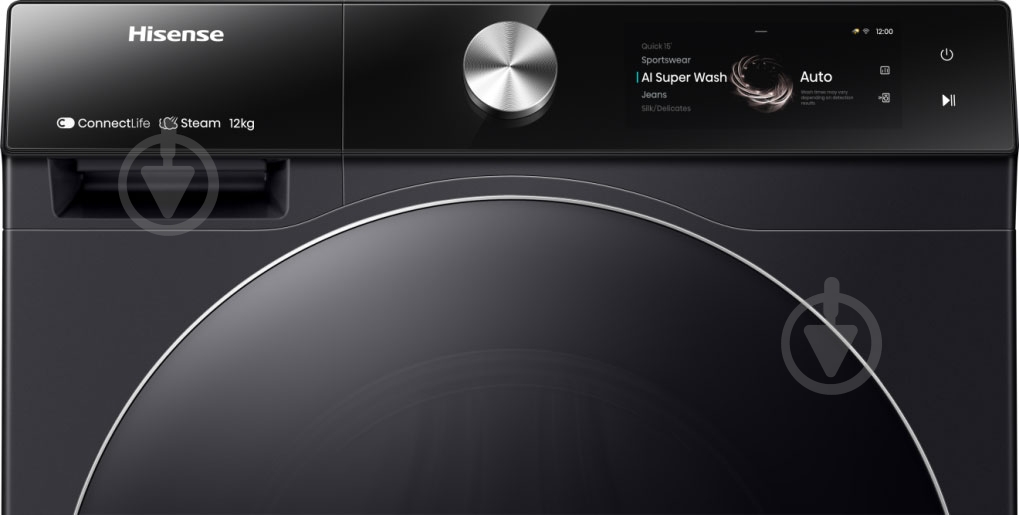 Сушильная машина Hisense DH7S107BB + стиральная машина WF7S1247BB - фото 4