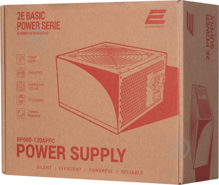 Блок питания 2E Basic Power 2E-BP600-120APFC 600 Вт - фото 8