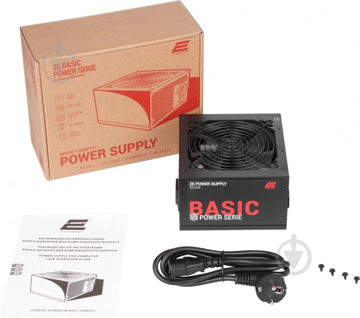 Блок питания 2E Basic Power 2E-BP600-120APFC 600 Вт - фото 7