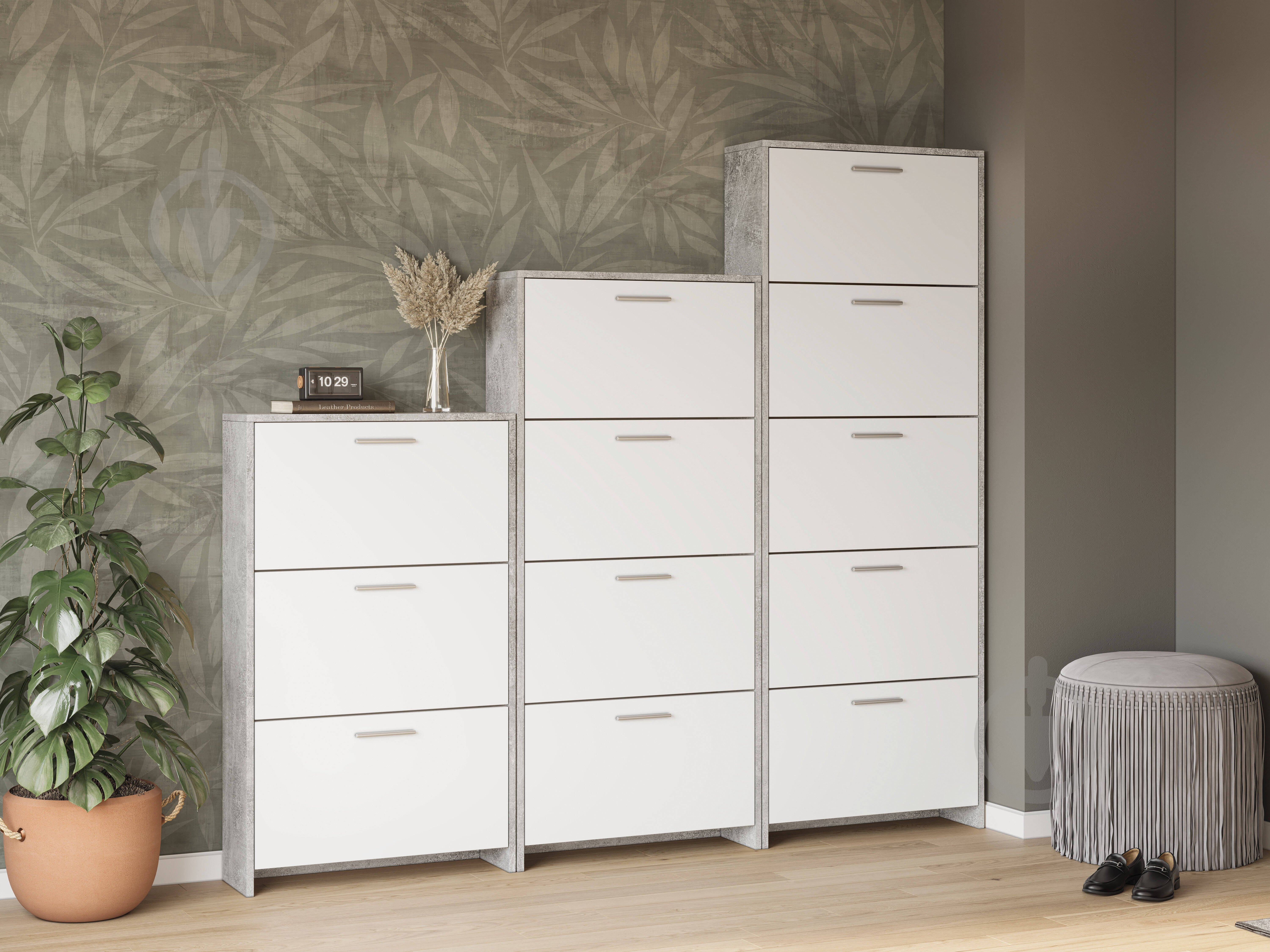 Тумба для обуви Світ Меблів 5Д Рене 690х1870х220 индастриал/ нимфеа альба 220x1870 мм индастриал - фото 2 Тумба для обуви Світ Меблів 5Д Рене 690х1870х220 индастриал/ нимфеа альба 220x1870 мм индастриал - фото 2