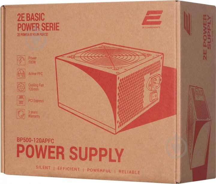 Блок питания 2E Basic Power 2E-BP500-120APFC 500 Вт - фото 10