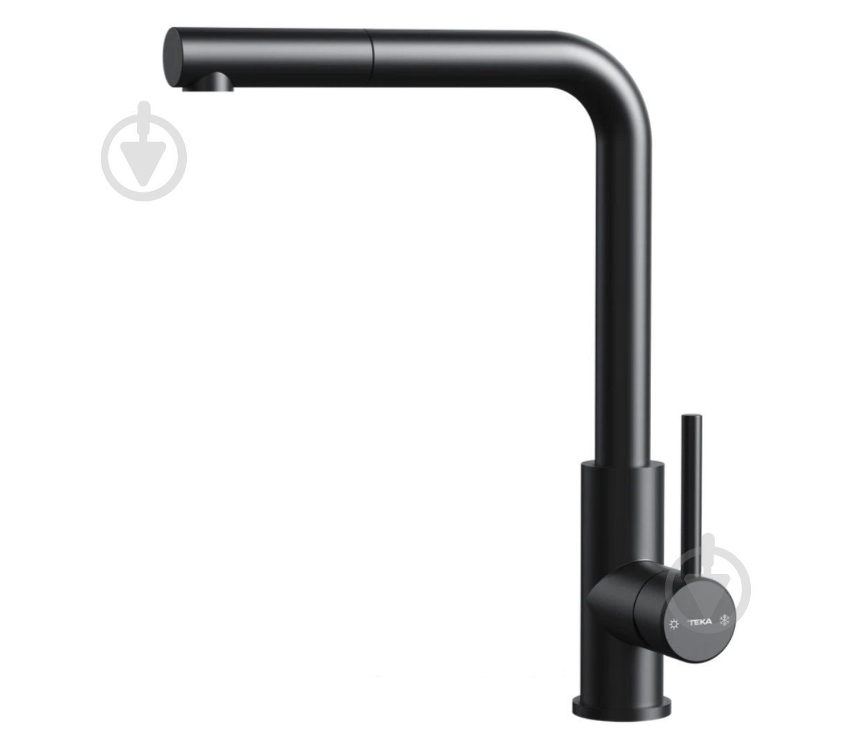 Змішувач для кухні Teka UNI 9331 чорний, з висувним виливом - фото 1 Змішувач для кухні Teka UNI 9331 чорний, з висувним виливом - фото 1