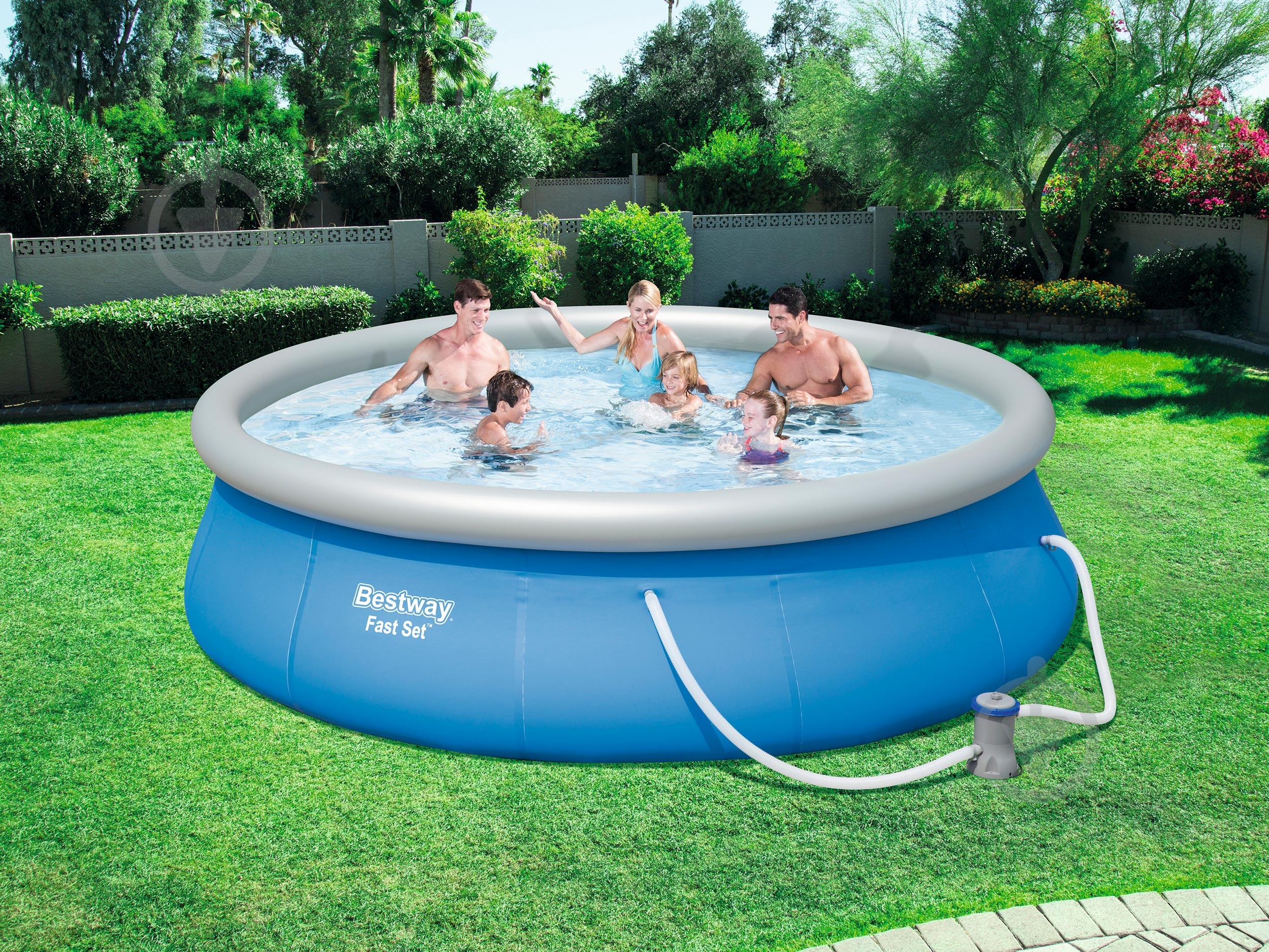 Бассейн надувной Bestway Fast Set 396х84 см 57321 - фото 4 Бассейн надувной Bestway Fast Set 396х84 см 57321 - фото 4