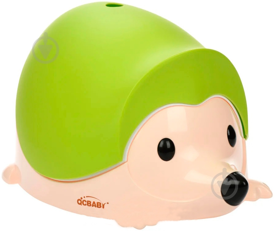 Горшок детский QCBABY Ежик QC9903 зеленый - фото 1