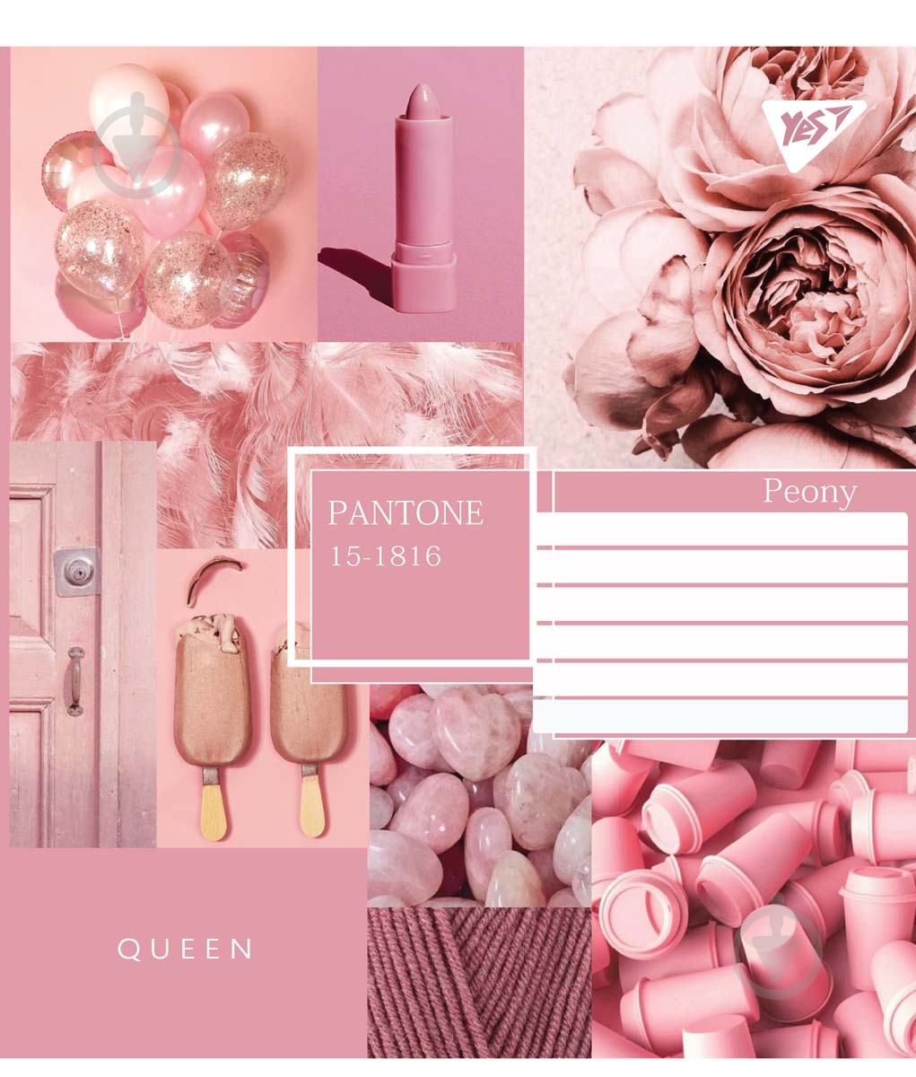 Тетрадь школьная Collage pantone А5/24 в клетку YES - фото 1 Тетрадь школьная Collage pantone А5/24 в клетку YES - фото 1