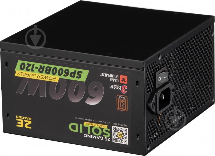 Блок питания 2E GAMING SOLID POWER 2E-SP600BR-120 600 Вт - фото 2