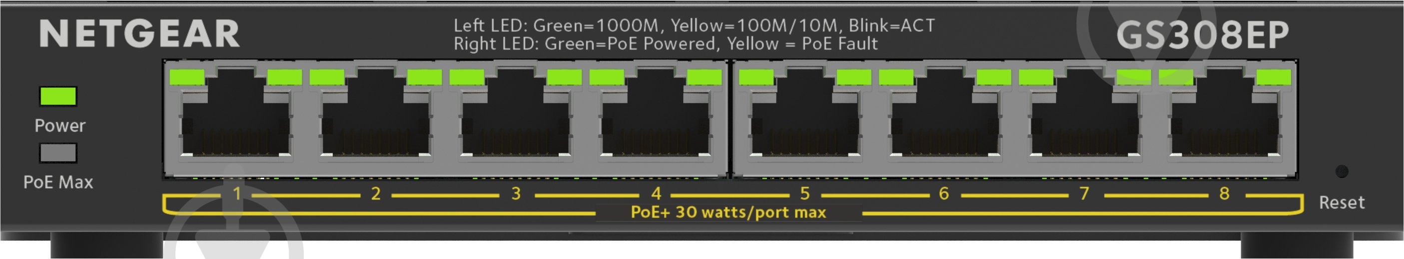 Коммутатор NETGEAR GS308EP - фото 3 Коммутатор NETGEAR GS308EP - фото 3