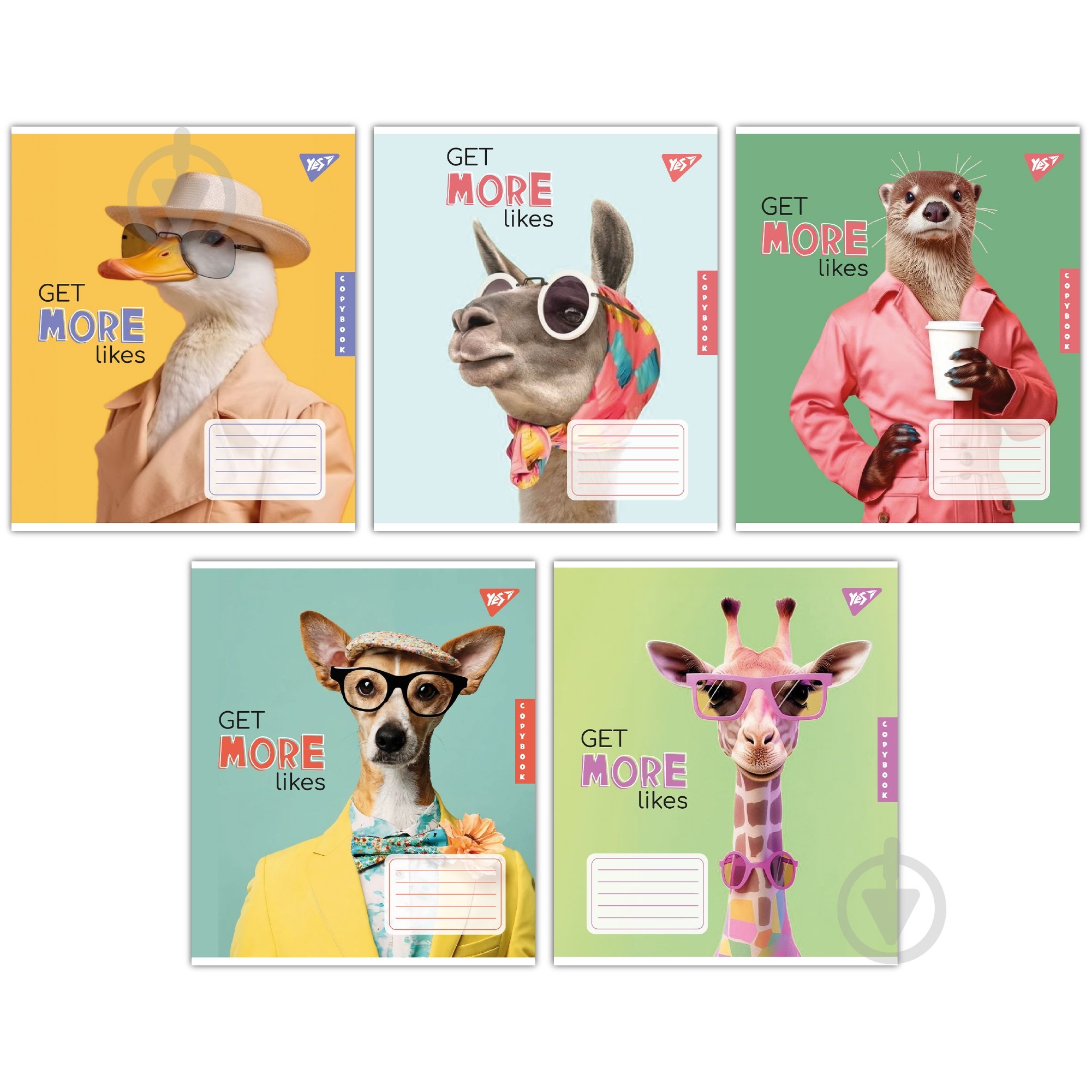 Тетрадь школьная 36 листов клетка Get more likes (767334) YES - фото 1 Тетрадь школьная 36 листов клетка Get more likes (767334) YES - фото 1