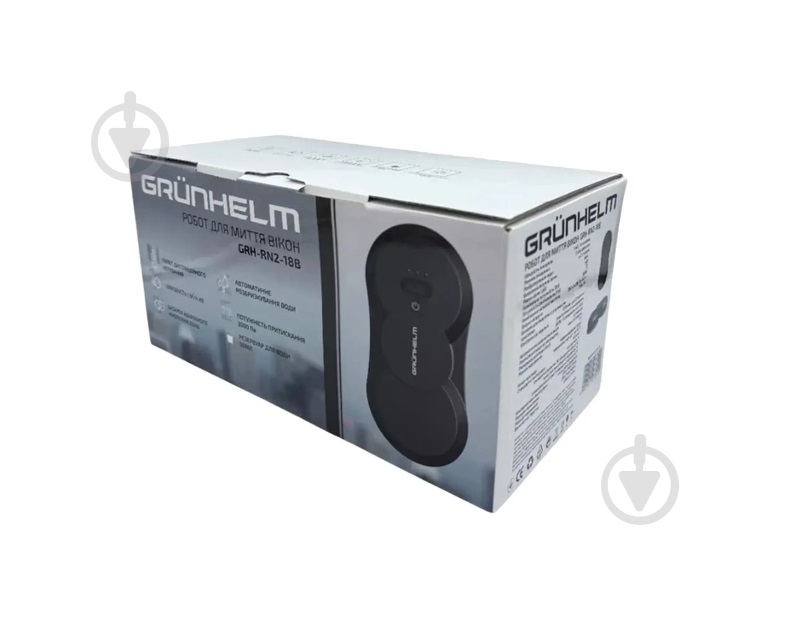 ВИТРИНА! Робот-мойщик окон Grunhelm GRH-RN2-18B black - фото 4