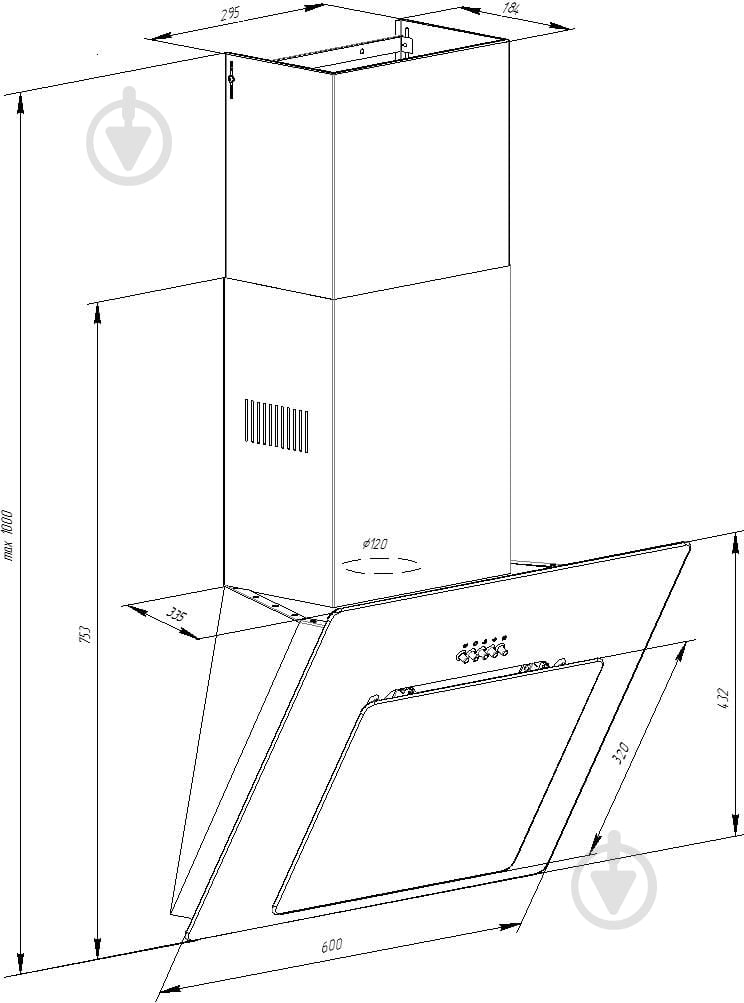 Витяжка Pyramida NR 60 WHITE MU/U - фото 6