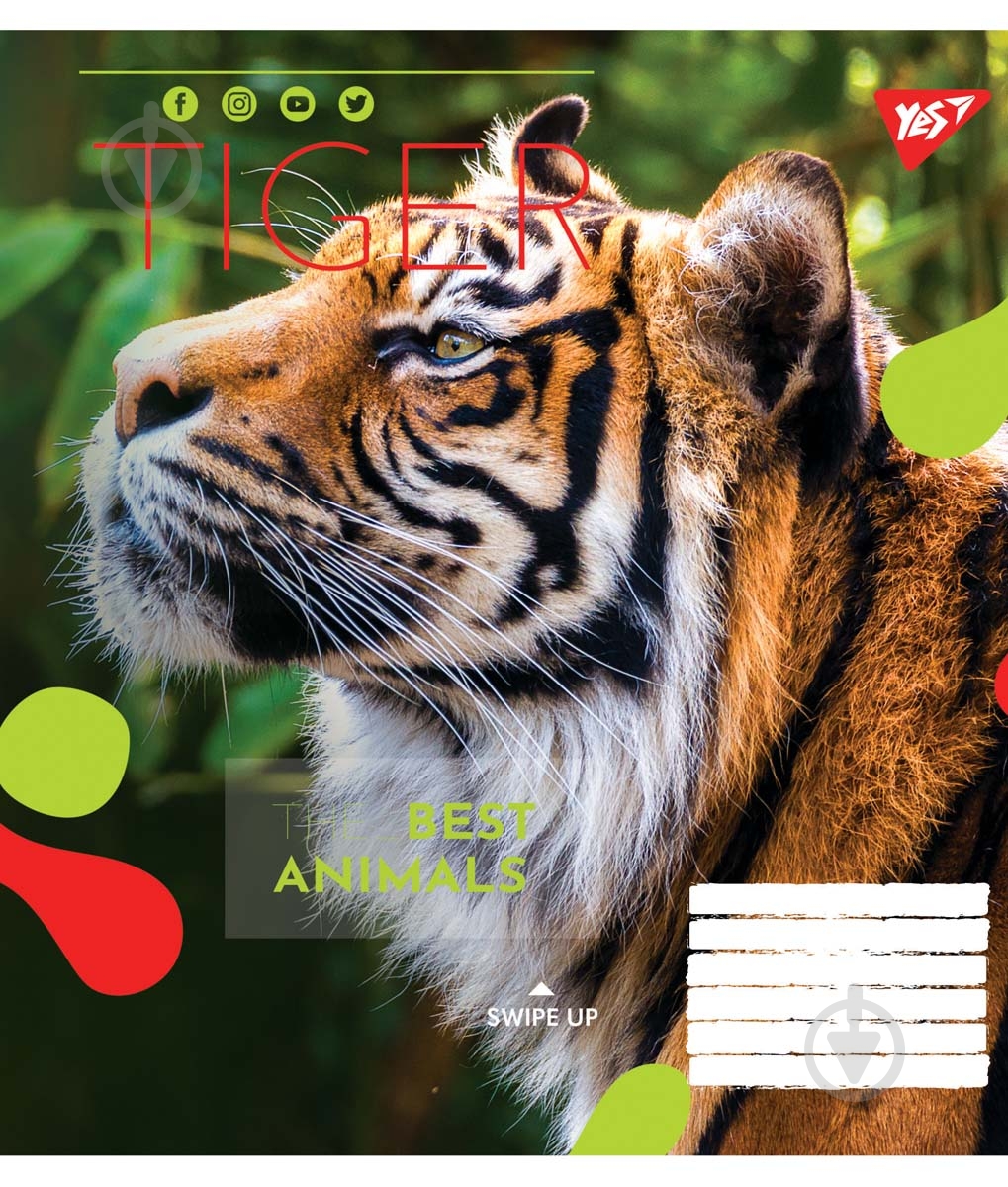 Тетрадь школьная Animal А5/48 в клетку YES - фото 4 Тетрадь школьная Animal А5/48 в клетку YES - фото 4