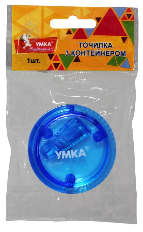 Точилка ТЧ66-06 круглая с контейнером Умка - фото 3