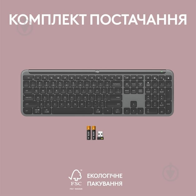 Клавиатура беспроводная Logitech Signature Slim K950 (920-012465) graphite - фото 10