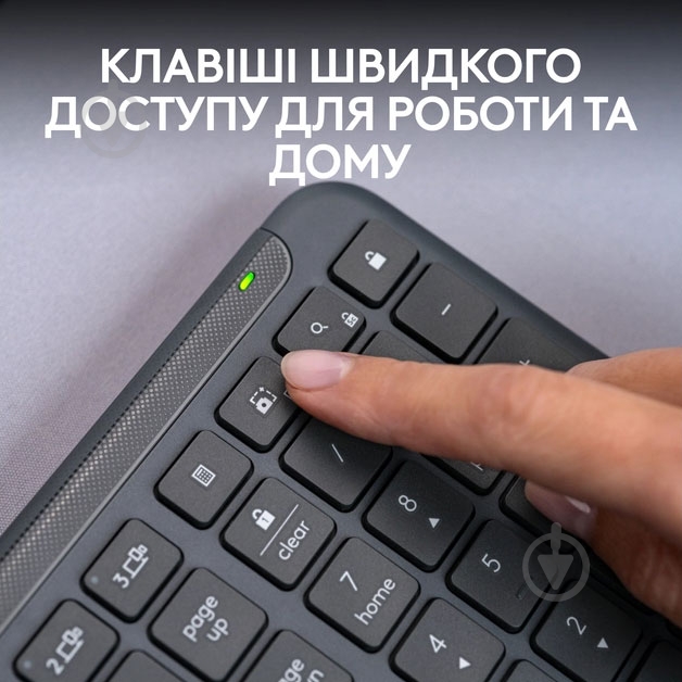 Клавиатура беспроводная Logitech Signature Slim K950 (920-012465) graphite - фото 7