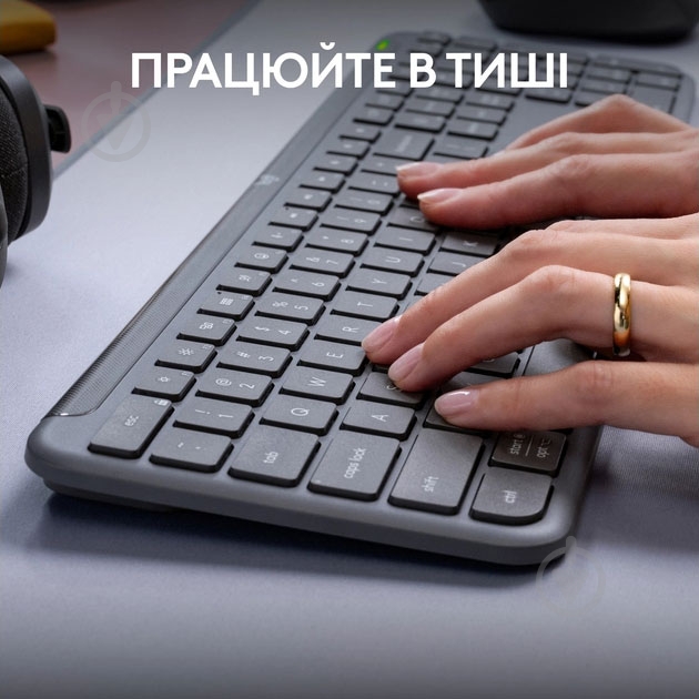 Клавиатура беспроводная Logitech Signature Slim K950 (920-012465) graphite - фото 6
