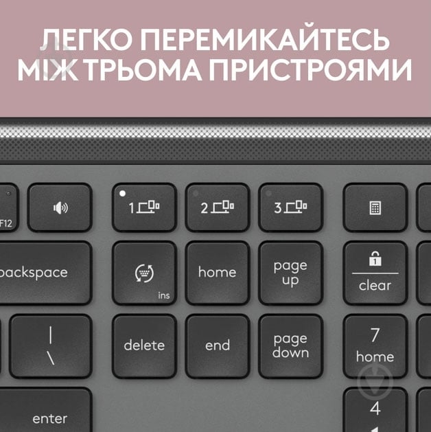 Клавиатура беспроводная Logitech Signature Slim K950 (920-012465) graphite - фото 3