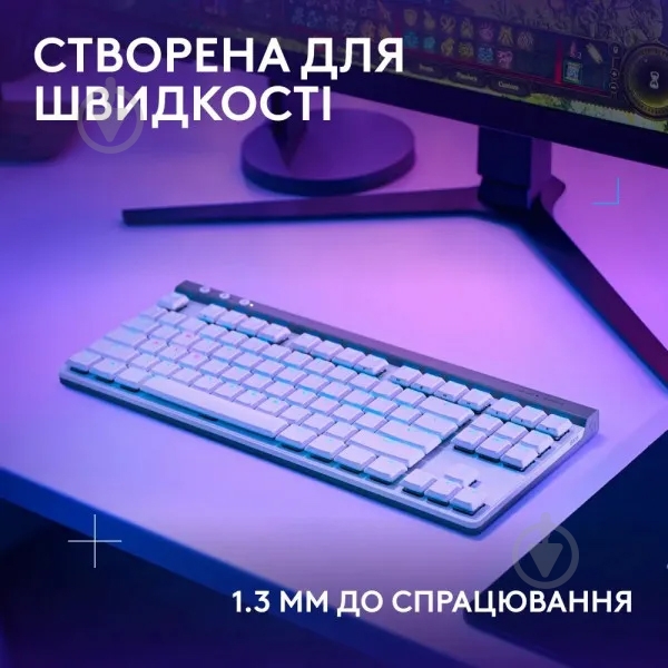 Клавиатура игровая Logitech G515 LIGHTSPEED TKL (L920-012539) white - фото 3 Клавиатура игровая Logitech G515 LIGHTSPEED TKL (L920-012539) white - фото 3