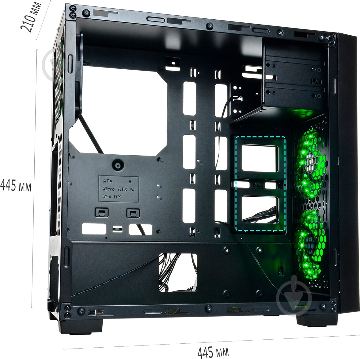Корпус QUBE QBF26 Black (QBF26_FCNU3) - фото 6 Корпус QUBE QBF26 Black (QBF26_FCNU3) - фото 6