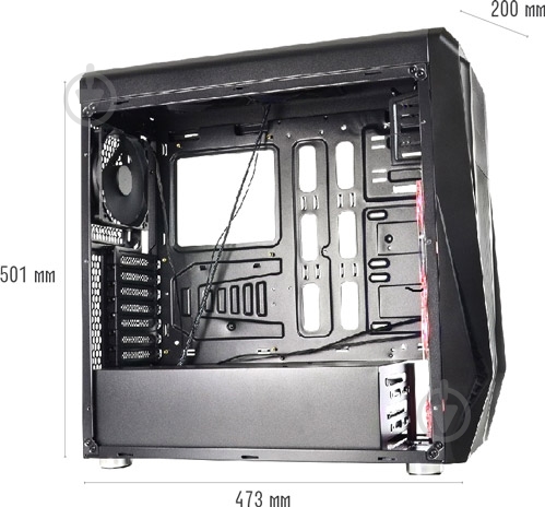 Корпус QUBE QB354 Black (QB354_FRNU3) - фото 3 Корпус QUBE QB354 Black (QB354_FRNU3) - фото 3