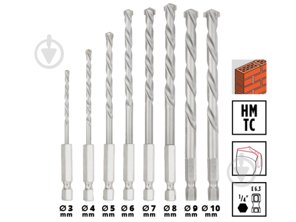 Набор бит и сверл Einhell XL-BOX 95 шт. 108798 - фото 11