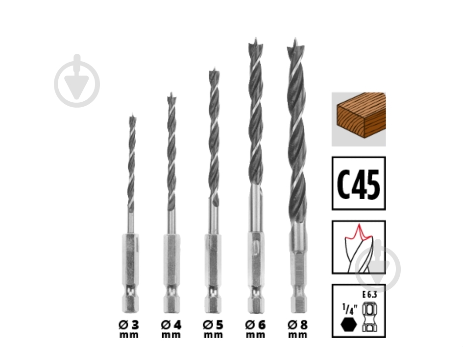 Набор бит и сверл Einhell XL-BOX 95 шт. 108798 - фото 10